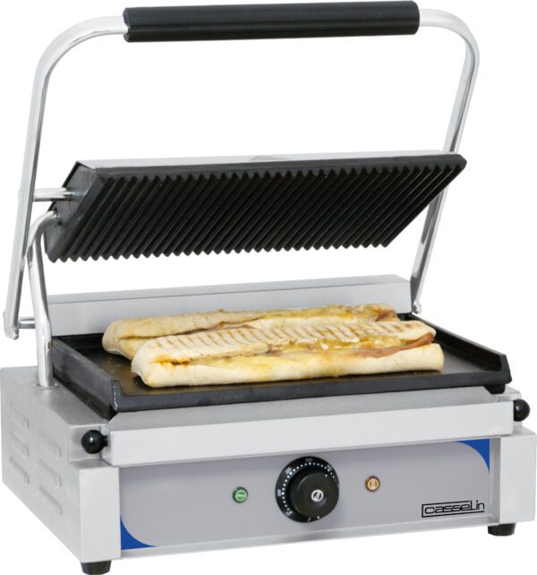 Grill Panini plaques Rainurée - Lisse - Matériel professionnel Casselin