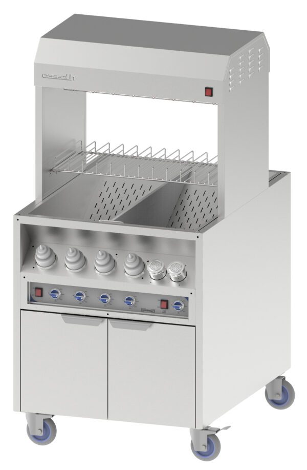 Poste de salage chauffe sauce traversant 800