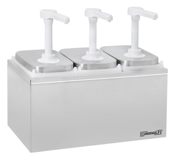 Pompe à sauce neutre 3 x 2L - Matériel professionnel Casselin