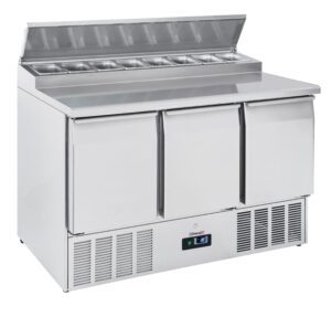 Saladette 3 portes 8 x GN 1/6