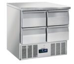 Saladette 4 tiroirs GN 1/1
