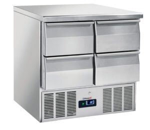 Saladette 4 tiroirs GN 1/1