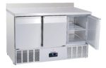 Saladette avec dosseret 3 portes GN 1/1