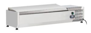 Saladette à poser 5 x GN 1/4 avec couvercle