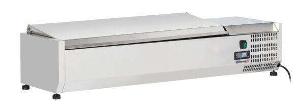 Saladette à poser 5 x GN 1/4 avec couvercle