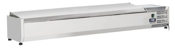 Saladette à poser 8 x GN 1/4 avec couvercle