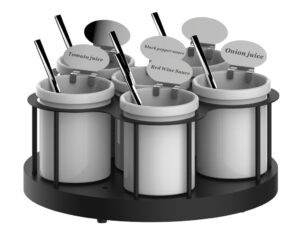 Support à sauces rotatif