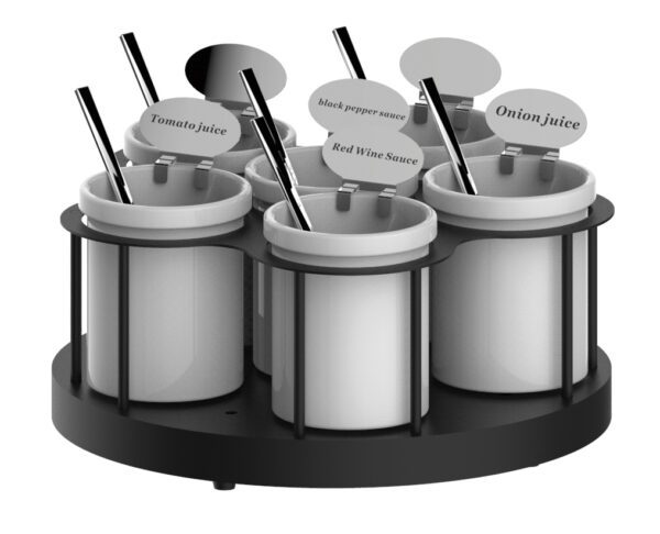 Support à sauces rotatif - Matériel professionnel Casselin