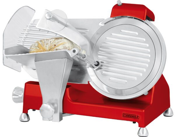 Trancheuse à jambon Ø 250 mm Rouge - Matériel professionnel Casselin