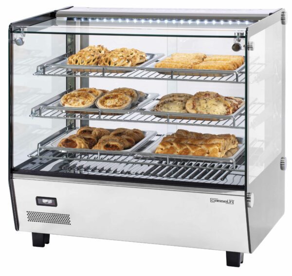 Vitrine chauffante encastrée 120L - Matériel professionnel Casselin