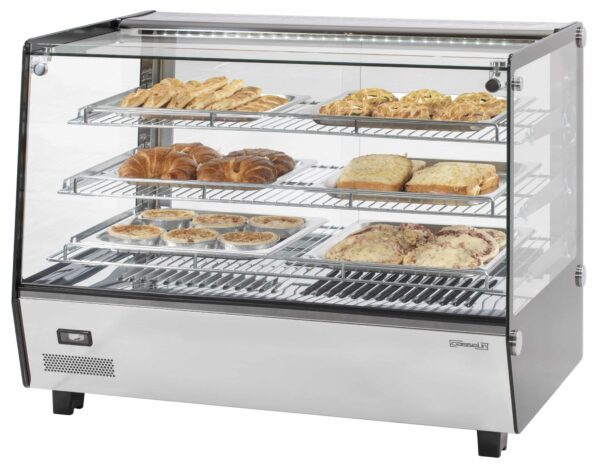 Vitrine chauffante encastrée 160L - Matériel professionnel Casselin