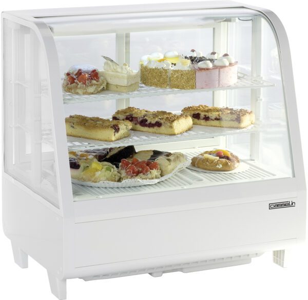 Vitrine réfrigérée à poser 100L Blanche - Matériel professionnel Casselin
