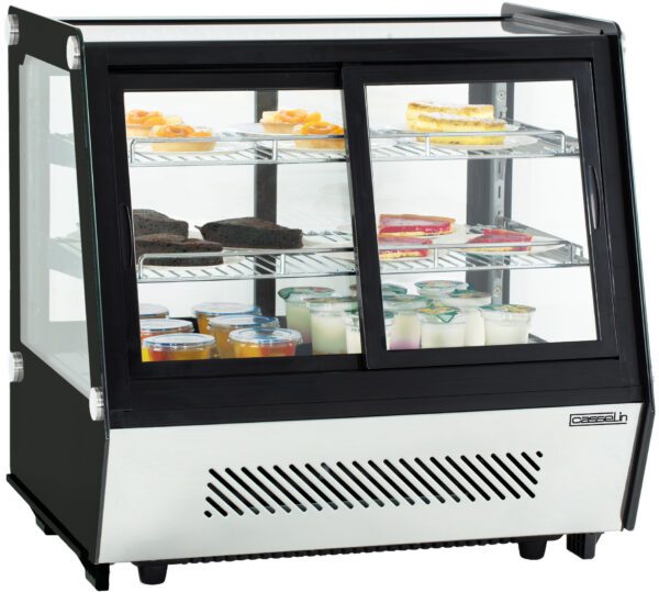 Vitrine réfrigérée à poser double portes 125L - Matériel professionnel Casselin