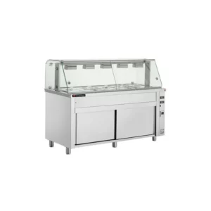 Vitrine bain-marie sur coffre 5 x GN 1/1